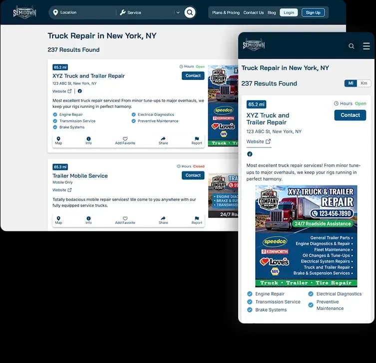 Search results preview