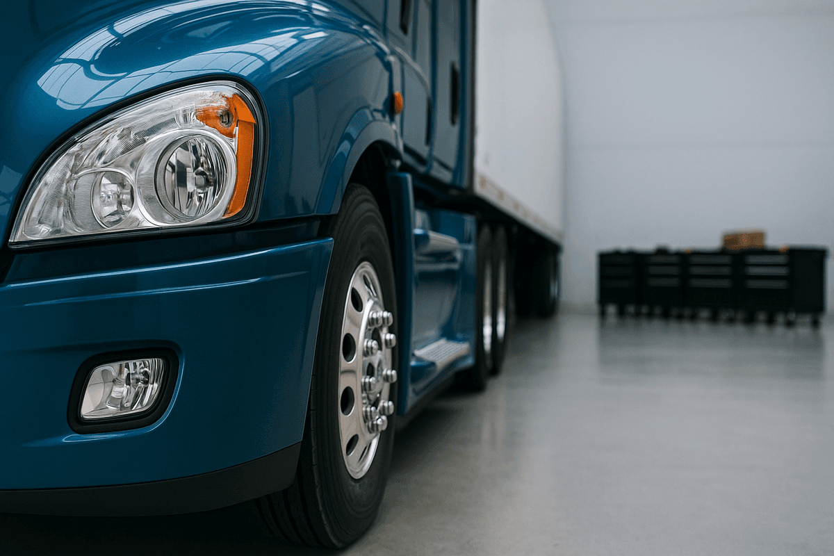 SemiDown delivery truck