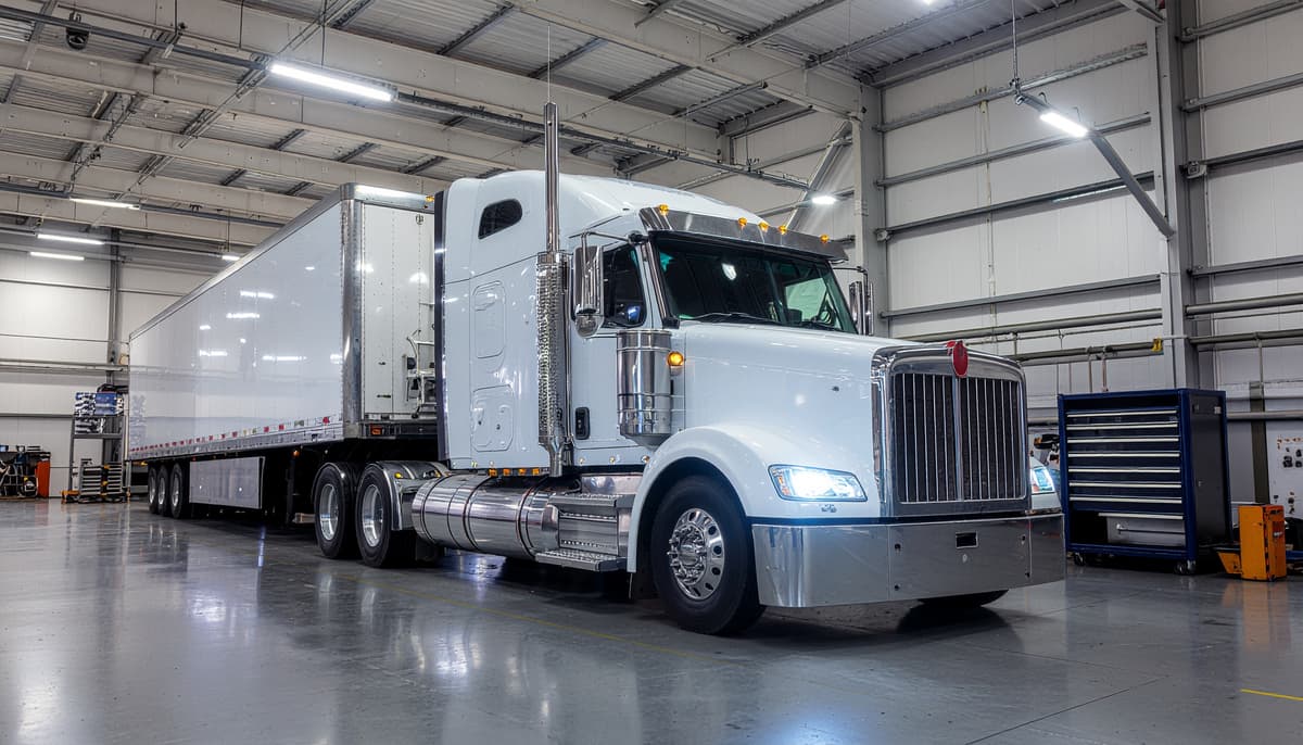 SemiDown delivery truck