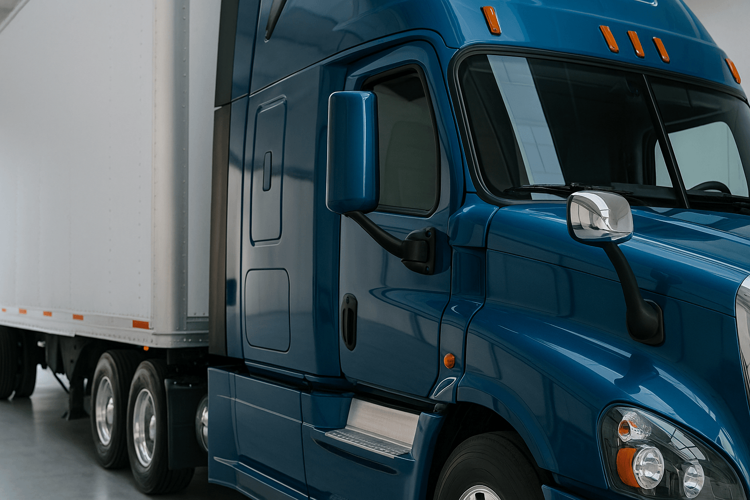 Semi truck on highway - Site Map